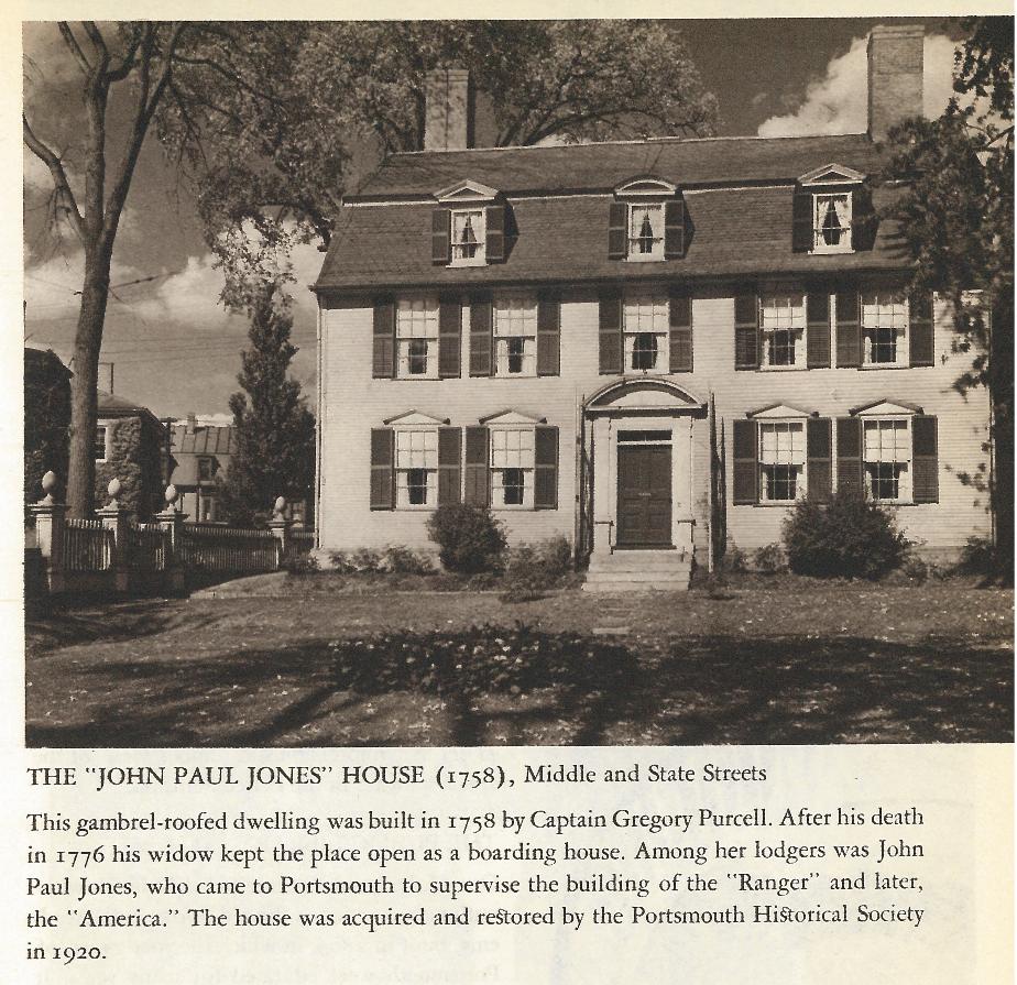 John Paul Jones House - Middle and State Street Portsmouth NH 1940