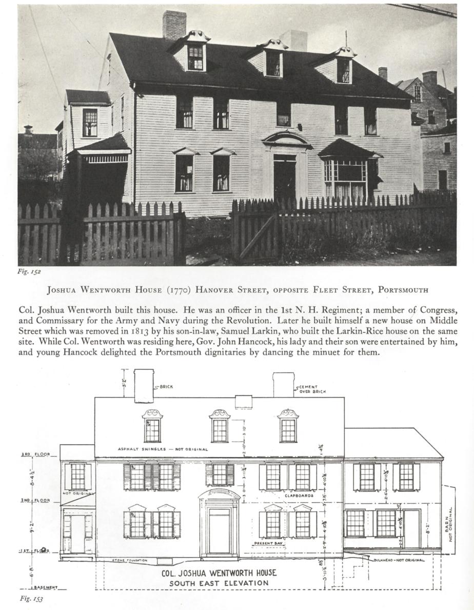 Joshua Wentworth House, Hanover Street, Portsmouth NH