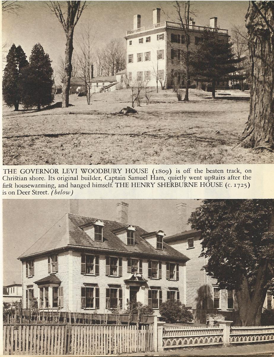 Levi Woodbury House - Henry Sherburne House, Portsmouth NH 1940