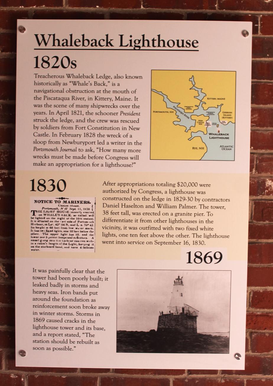 Whaleback Lighthouse History- Portsmouth NH