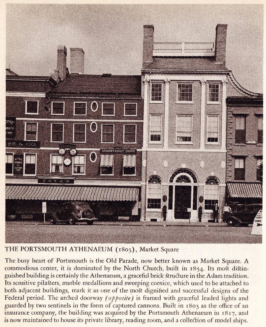 Portsmouth NH Anthenaeum - 1940