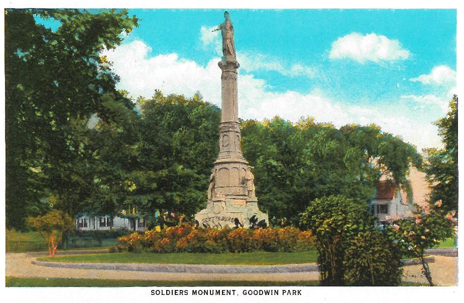 Soldiers Monument - Goodwin Park Portsmouth NH 1930