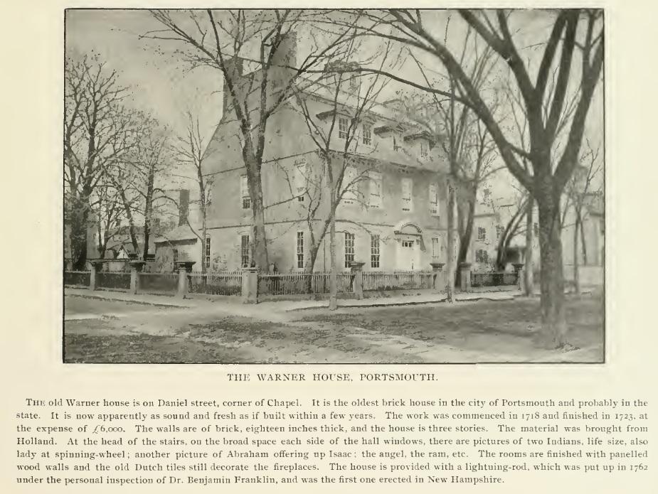 Warner House, Chapel Street, Portsmouth NH, 1895