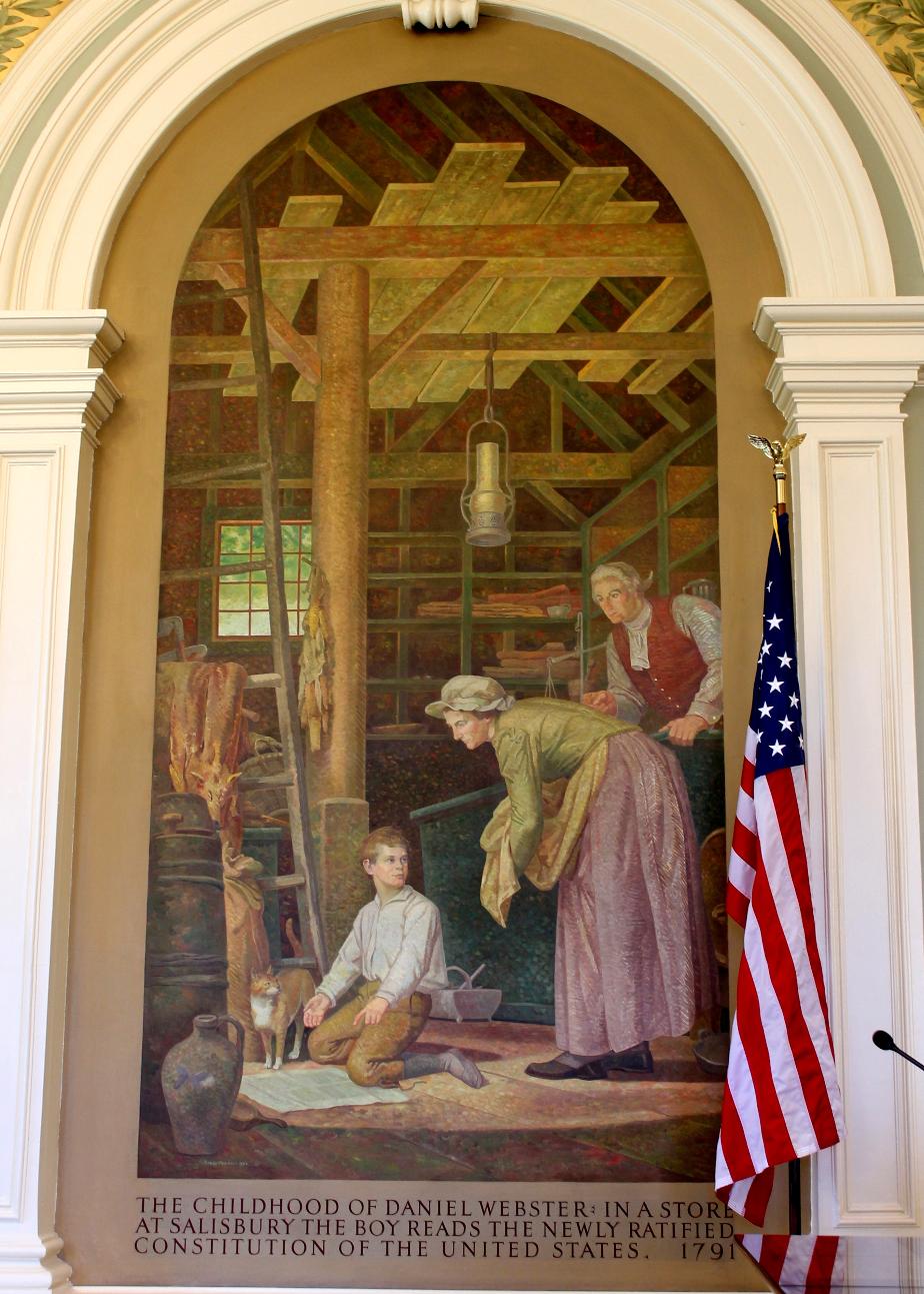 Childhood of Daniel Webster - NH State House Painting