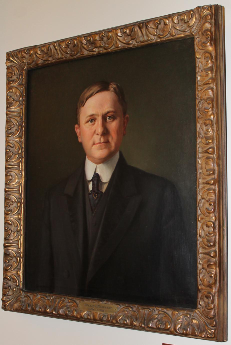 George Haselton NH Senate President 1916 - NH State House Portrait