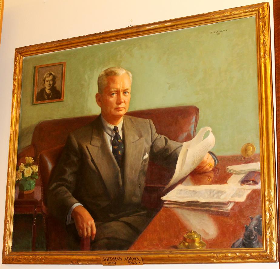 Sherman Adams NH Governor 1948-1952 State House Portrait