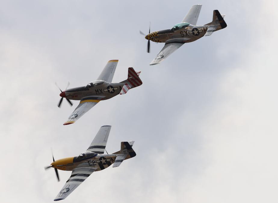 Thunder Over New Hampshire 2025 Airshow - JackNAces P51 Mustangs