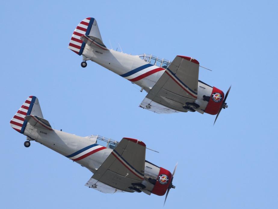 Thunder Over New Hampshire Airshow 2023 - Warbird Thunder Airshow - SNJ WWII Navy Trainer Ol Growler