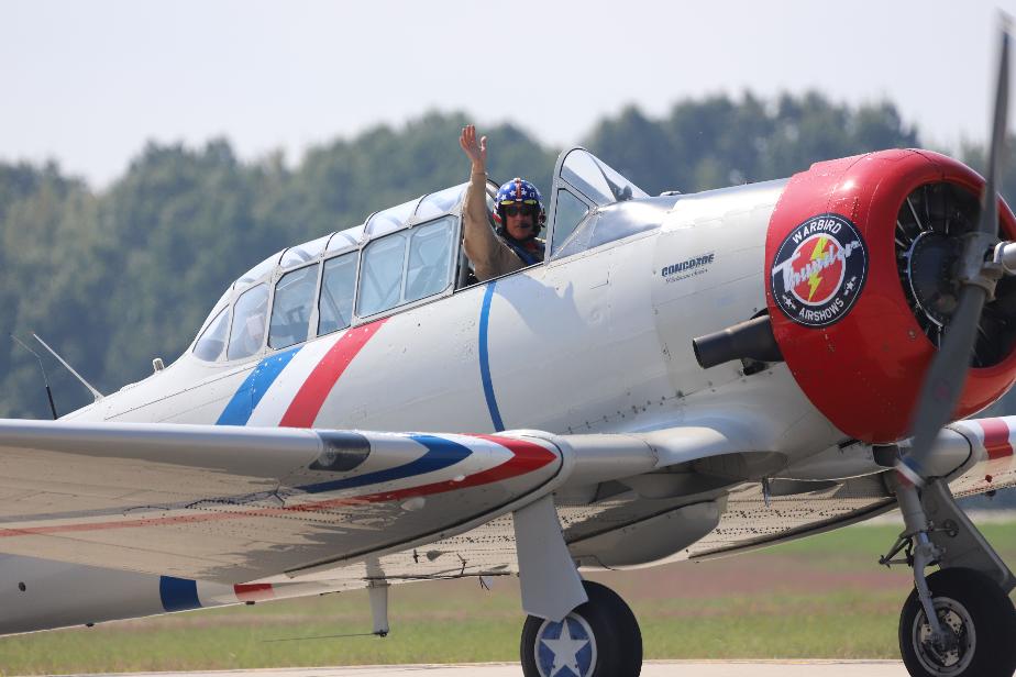 Thunder Over New Hampshire Airshow 2023 - Warbird Thunder Airshow - SNJ WWII Navy Trainer Ol Growler