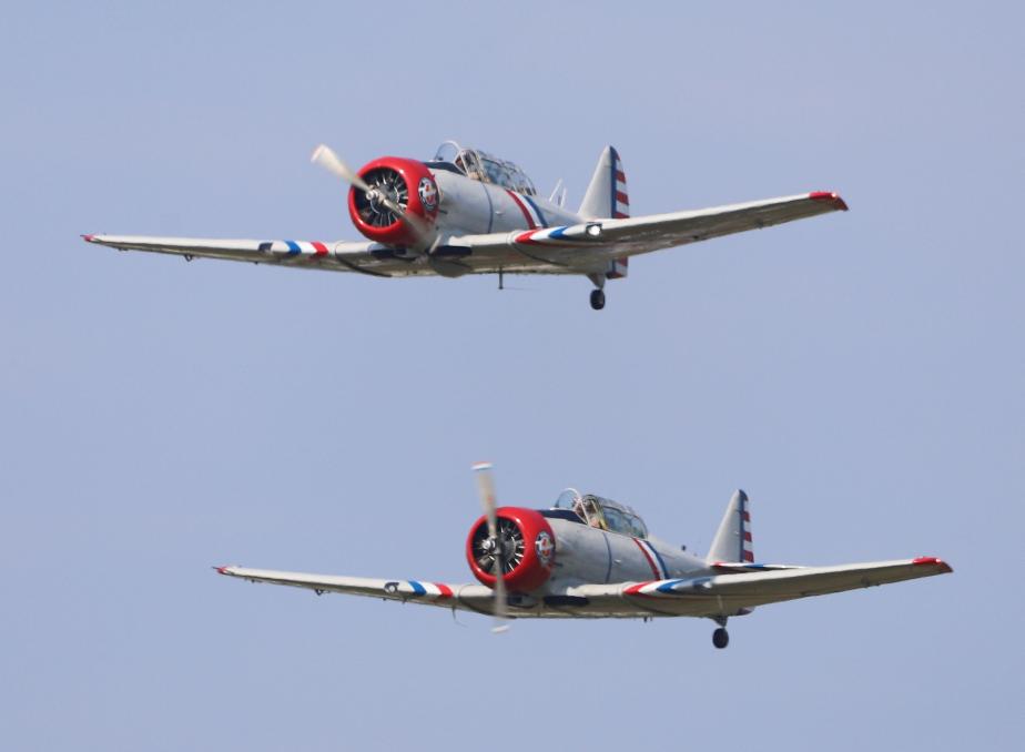 Thunder Over New Hampshire Airshow 2023 - Warbird Thunder Airshow - SNJ WWII Navy Trainer Ol Growler