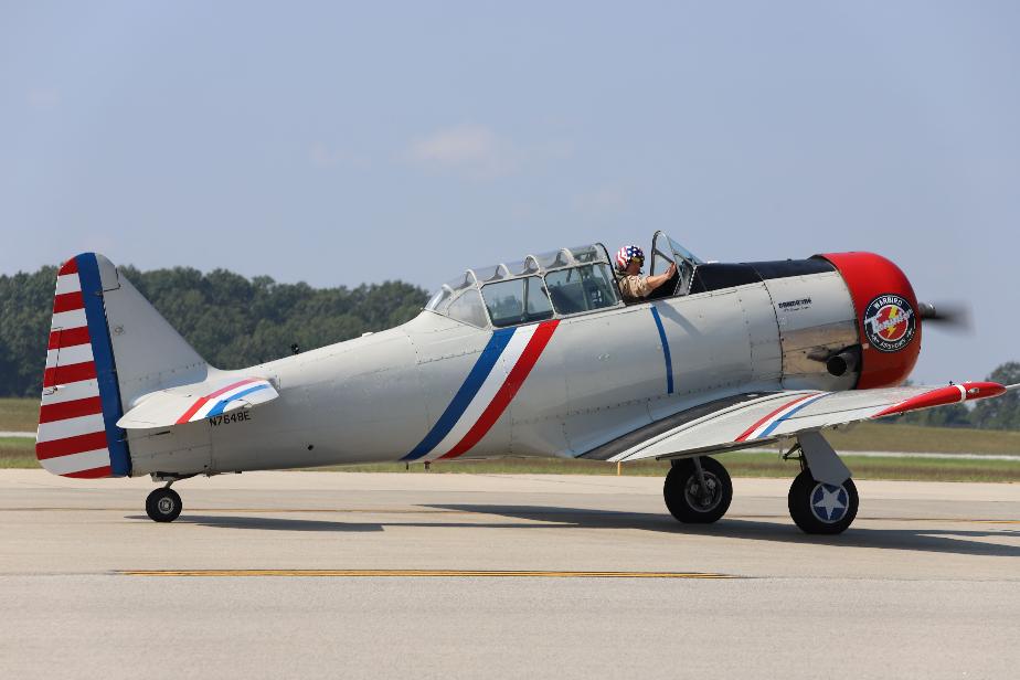 Thunder Over New Hampshire Airshow 2023 - Warbird Thunder Airshow - SNJ WWII Navy Trainer Ol Growler