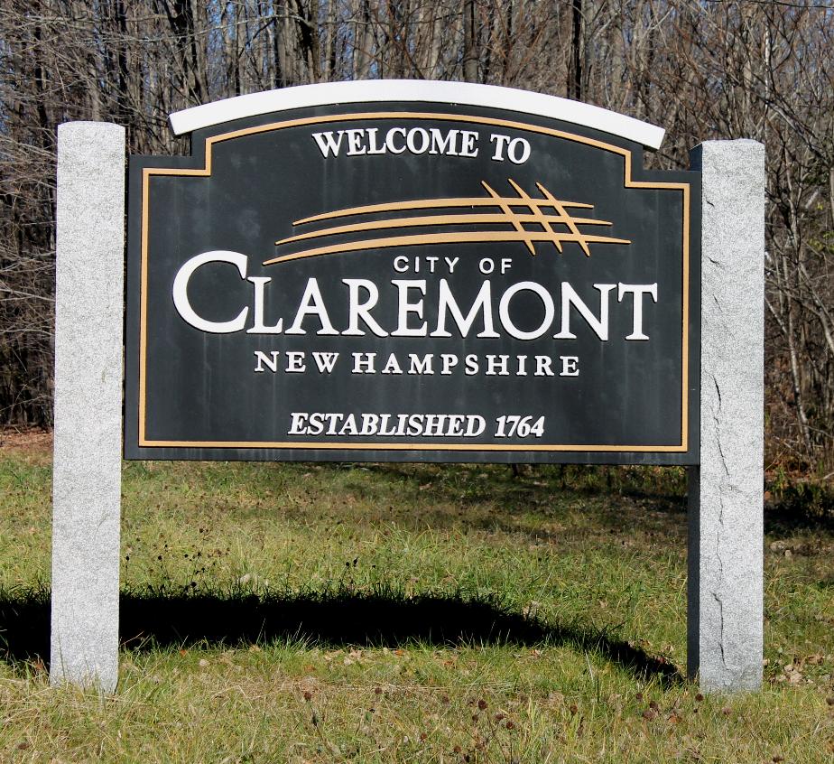 Claremont New Hampshire Welcome Sign