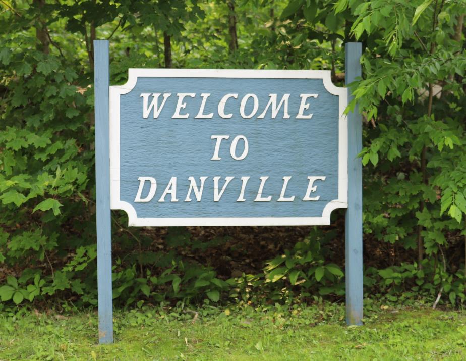 Danville New Hampshire Town Welcome Sign