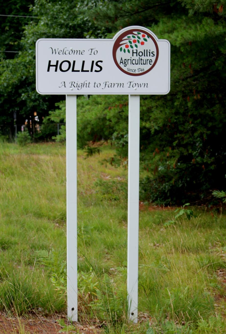 Hollis New Hampshire Town Welcome Sign