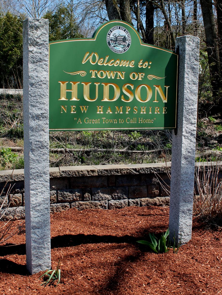 Hudson, New Hampshire Welcome Sign