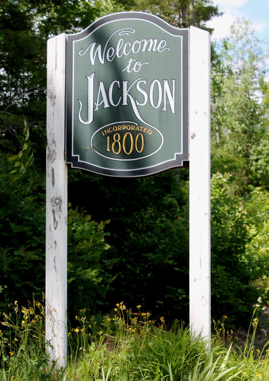 Jackson New Hampshire Town Welcome Sign