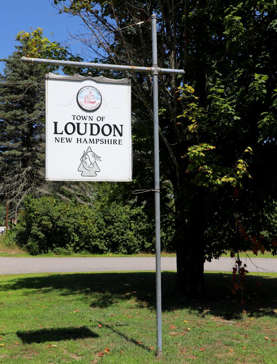 Loudon New Hampshire Town Welcome Sign