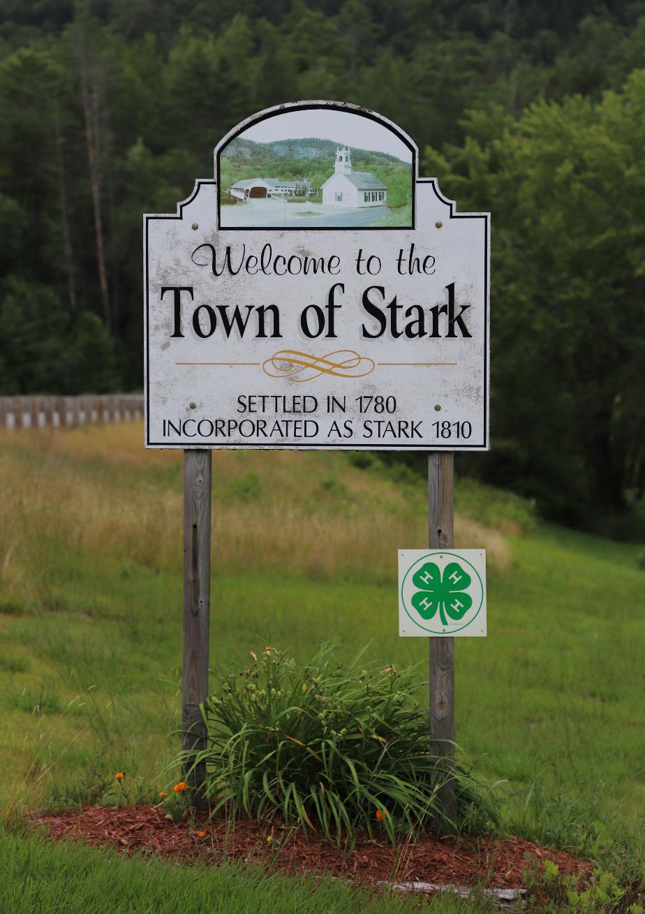 Stark New Hampshire Welcome Sign