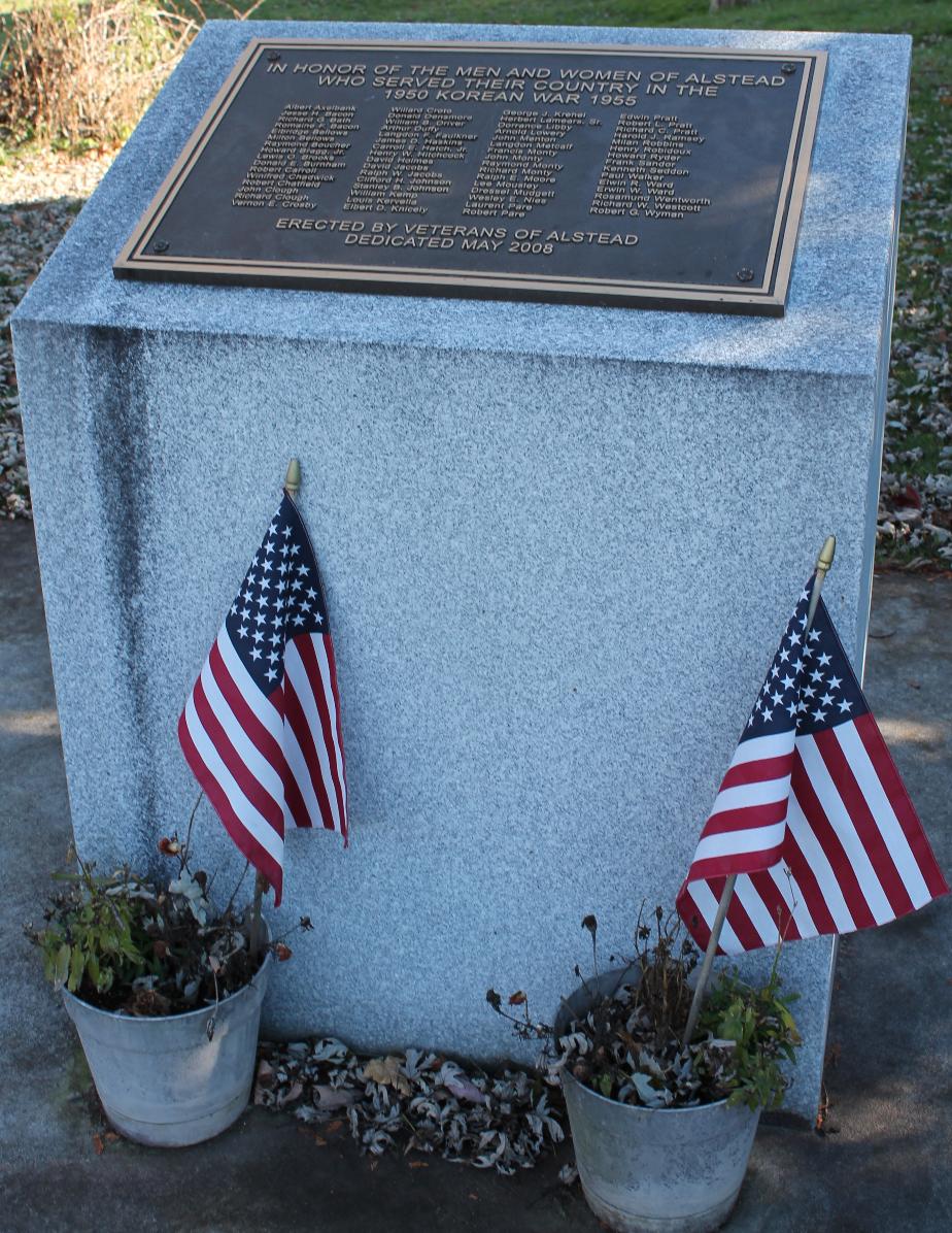 Alstead NH Korean War Veterans Memorial