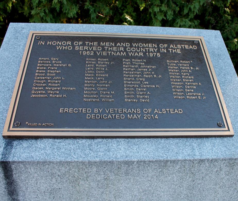 Alstead NH Vietnam Veterans Memorial