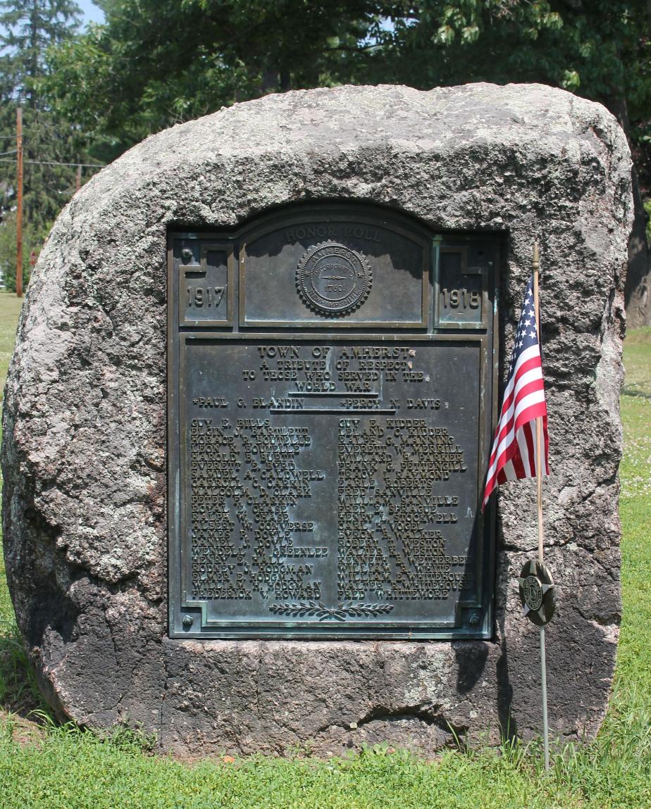 Amherst New Hampshire World War I Veterans Memorial