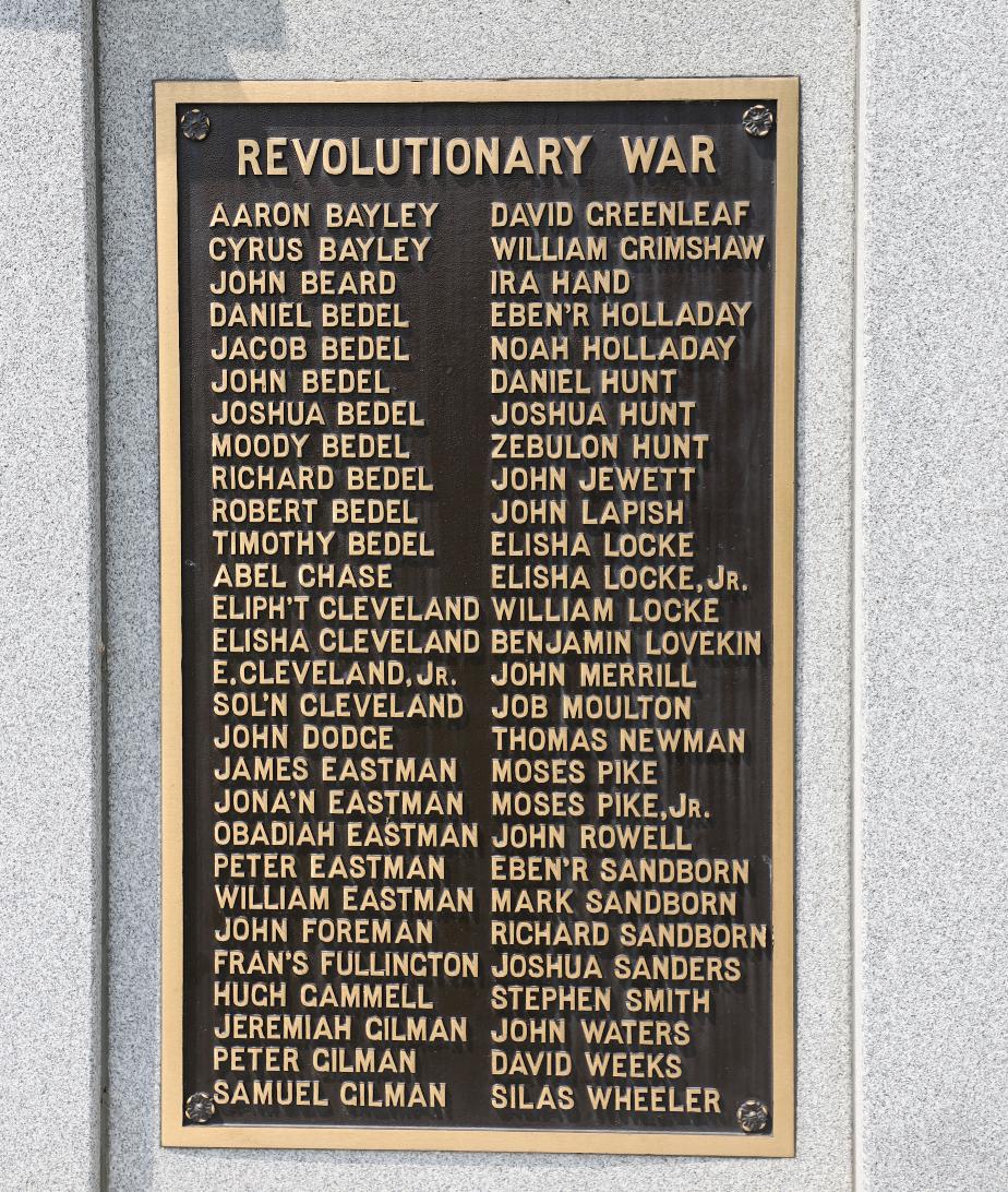 Bath NH Revolutionary War Memorial