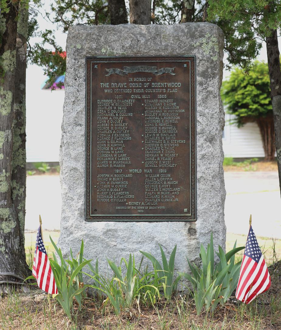 Brentwood NH Civil War & World War II Veterans Memorial