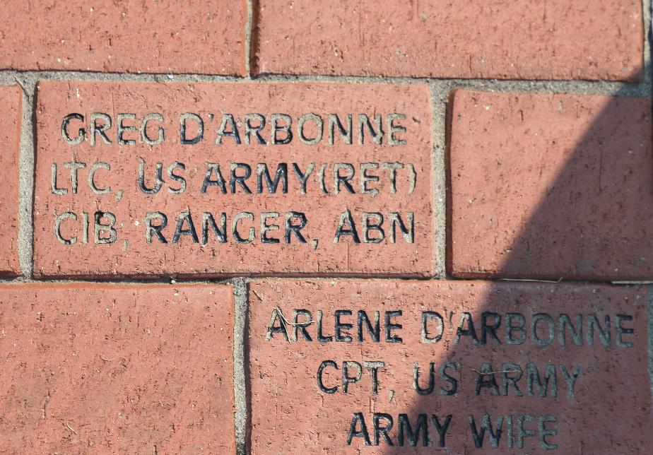 Brookline New Hampshire Pillars of Freedom Memorial Gref Darbonne Brick