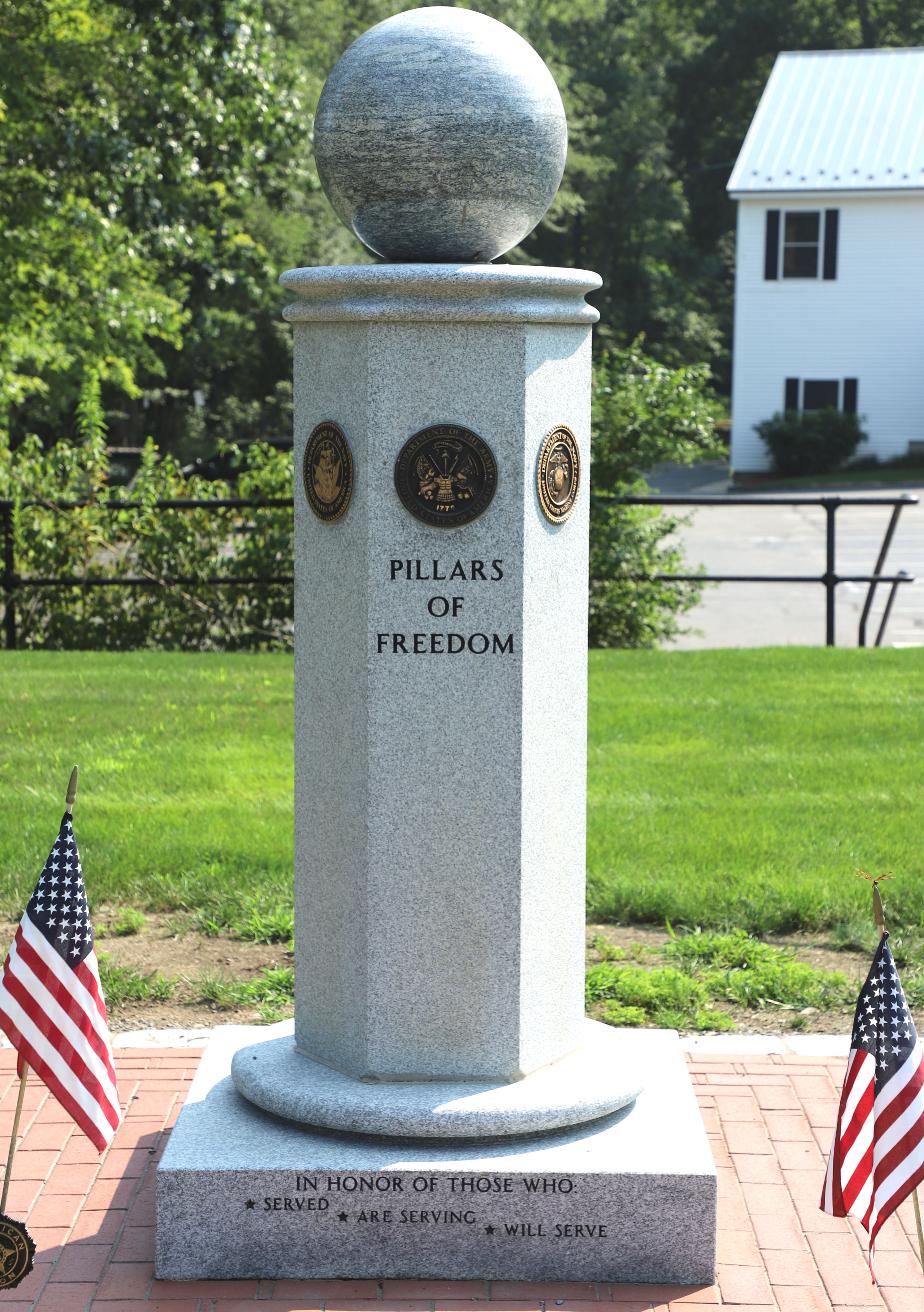 Brookline New Hampshire Pillars of Freedom Memorial