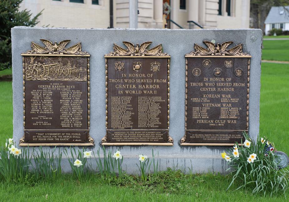 Center Harbor New Hampshire Veterans Monument