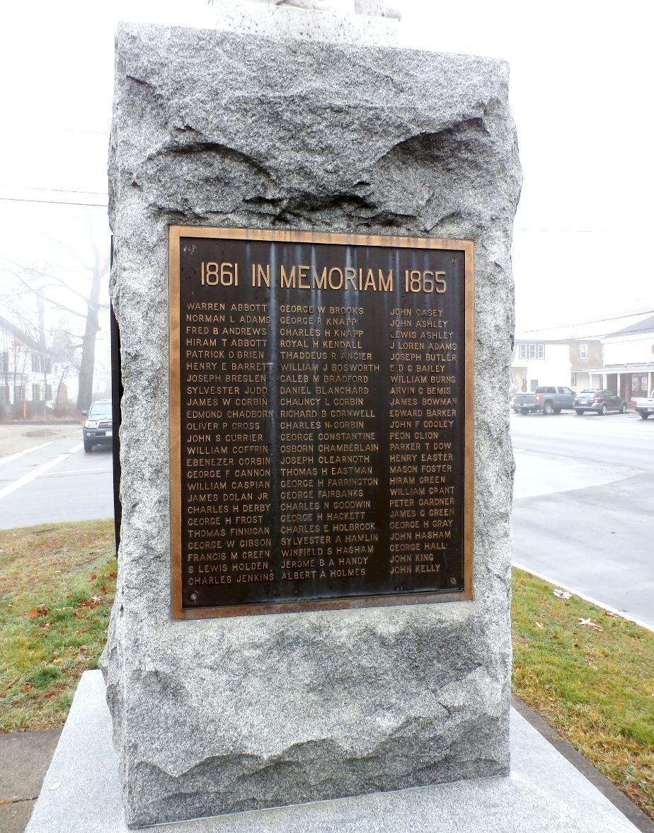 Charlestown NH Civil War Veterans Honor Roll