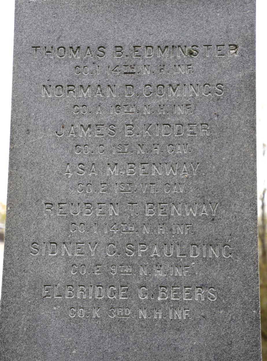 Cornish NH Civil War Memorial