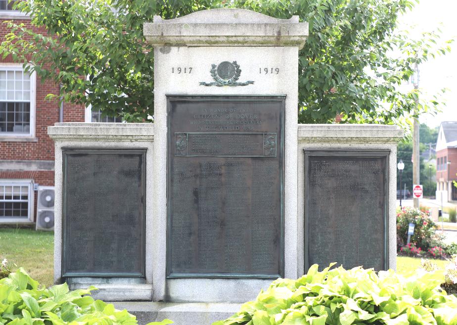 Dover New Hampshire World War I Veterans Memorial