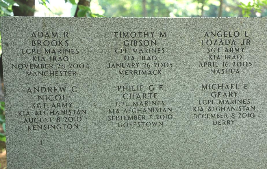 New Hampshire State Veterans Cemetery - Global War on Terror Memorial