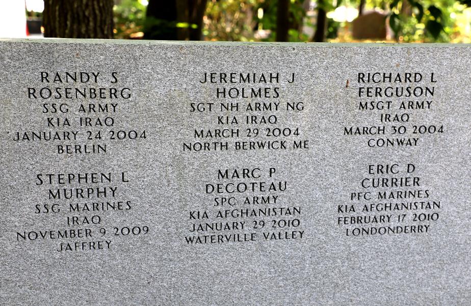 New Hampshire State Veterans Cemetery - Global War on Terror Memorial