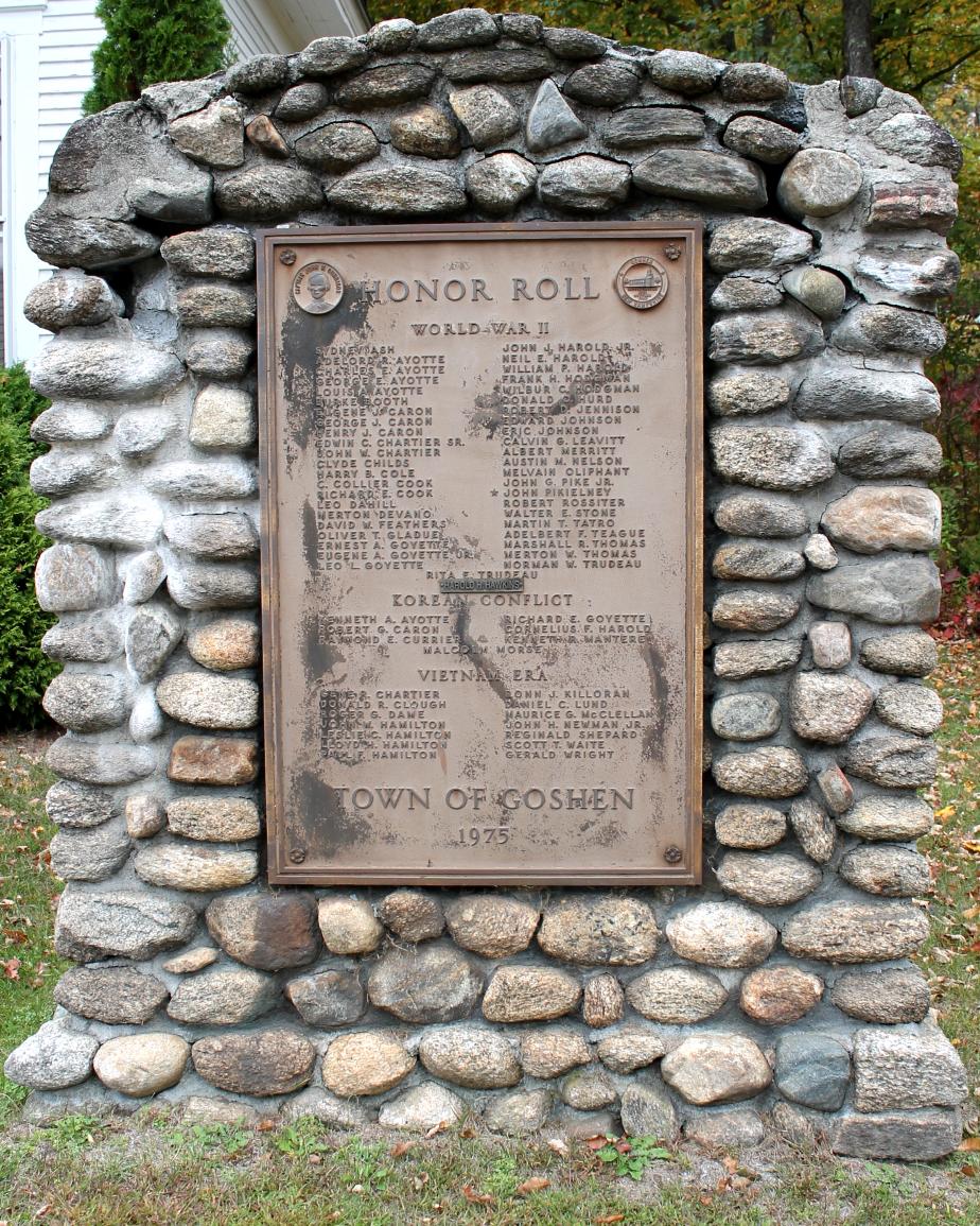 Goshen New Hampshire Veterans Memorial