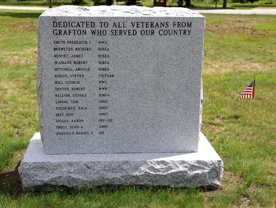 Grafton New Hampshire All Wars Veterans Memorial