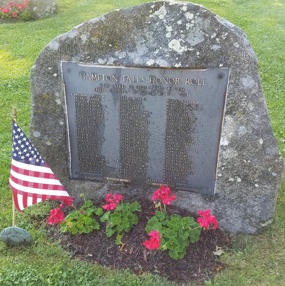 Hampton Falls New Hampshire Veterans Honor Roll