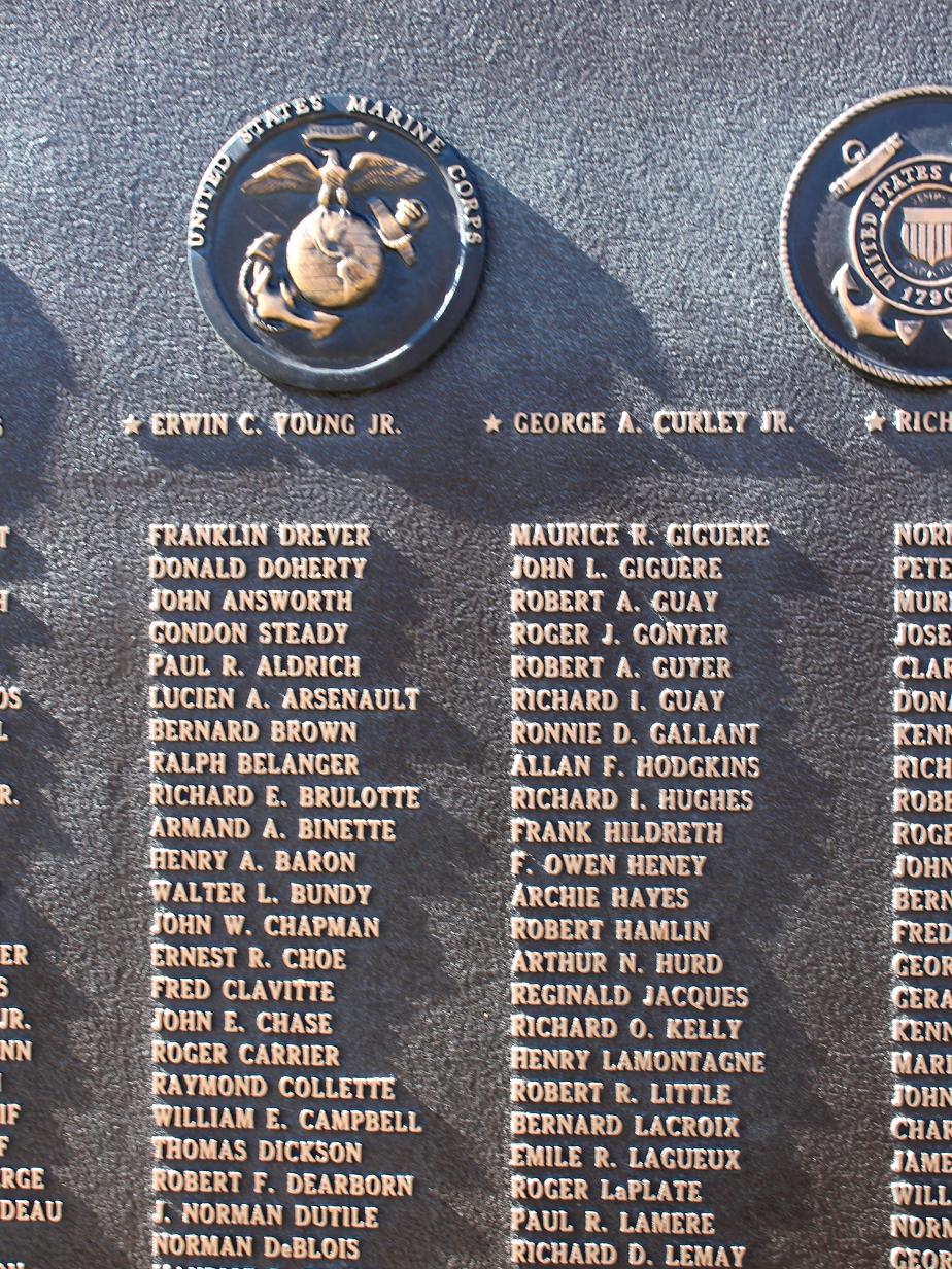 Laconia NH Korean War Veterans Memorial George A Curley KIA