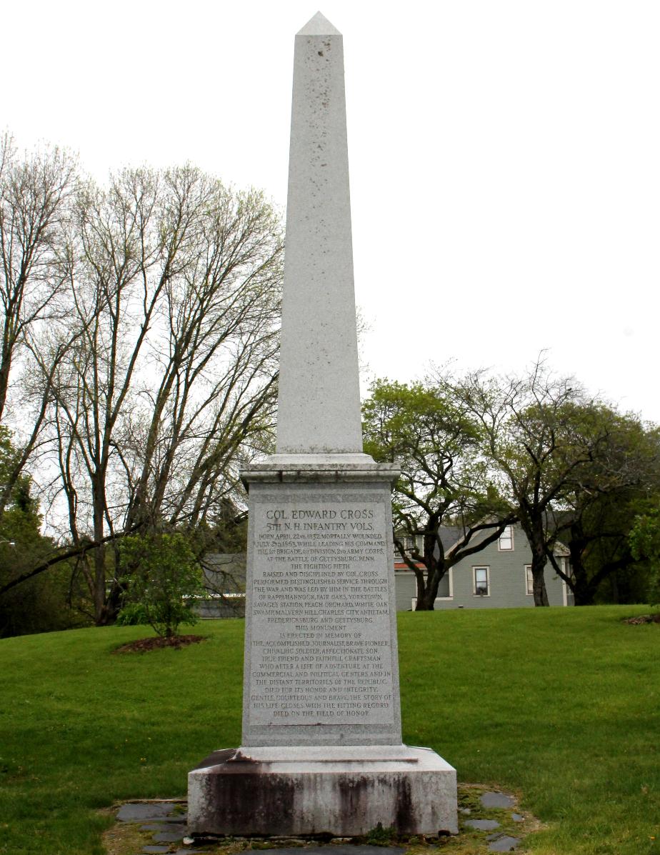 Lancaster New Hampshire Memorial to Colonel Edward E Cross - Civil War