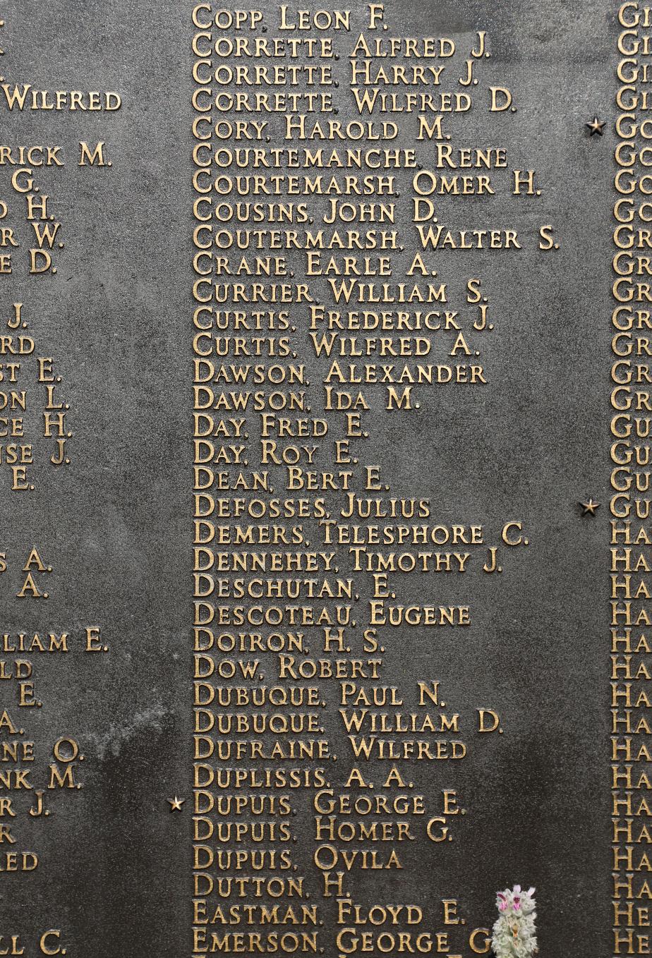 Lebanon New Hampshire WWI Veterans Memorial