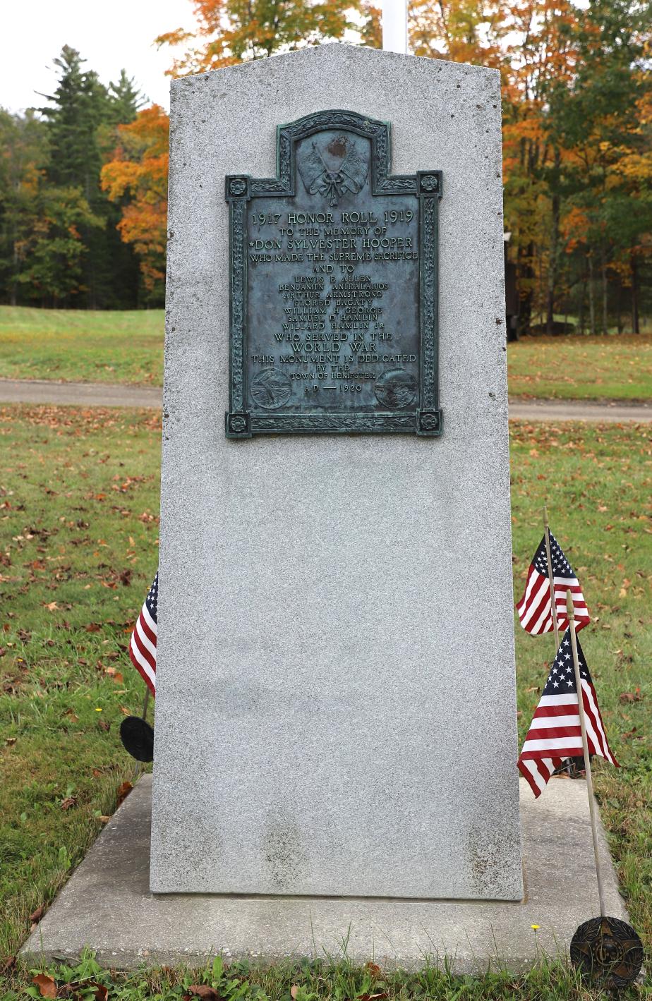 Lempster NH Veterans Memorial 