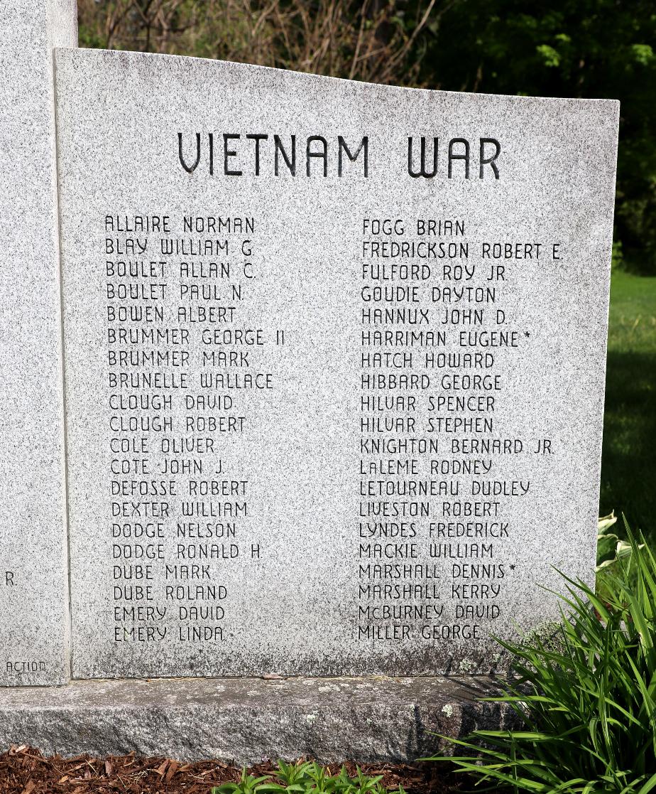 Lisbon New Hampshire Vietnam War Honor Roll