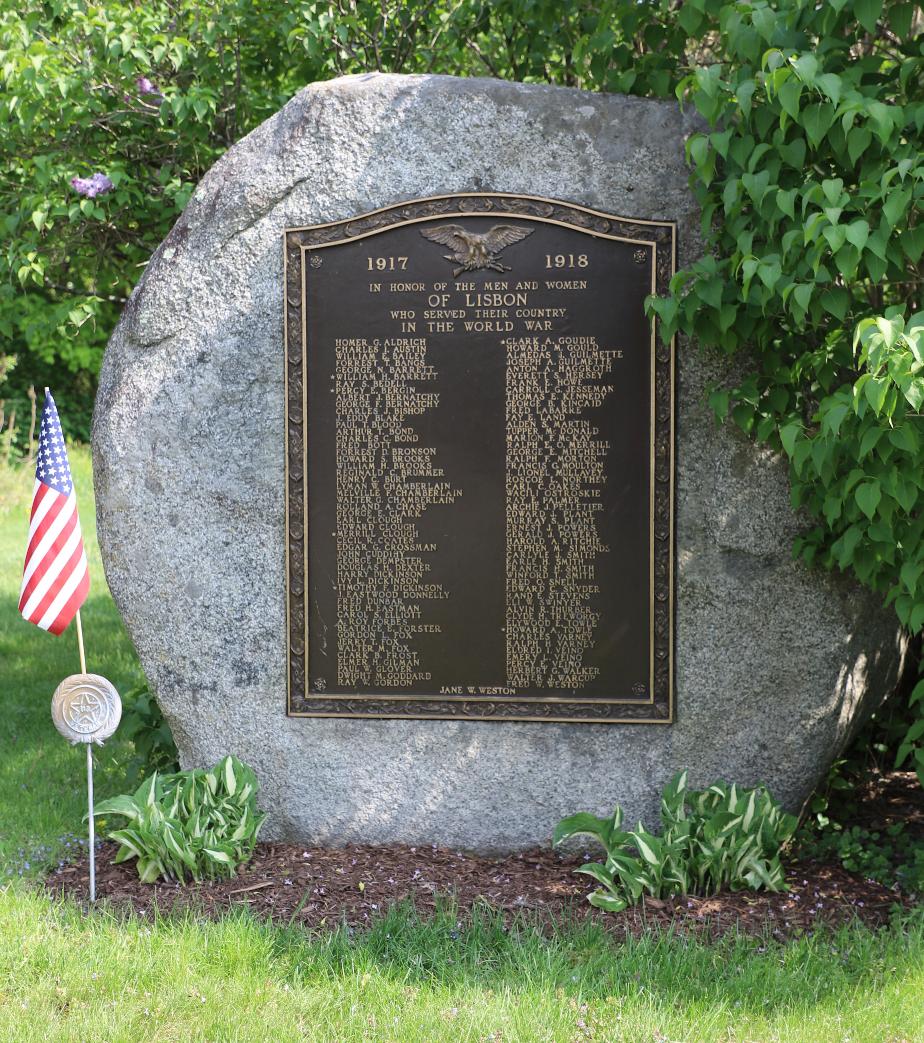 Lisbon New Hampshire WWI Veterans Memorial