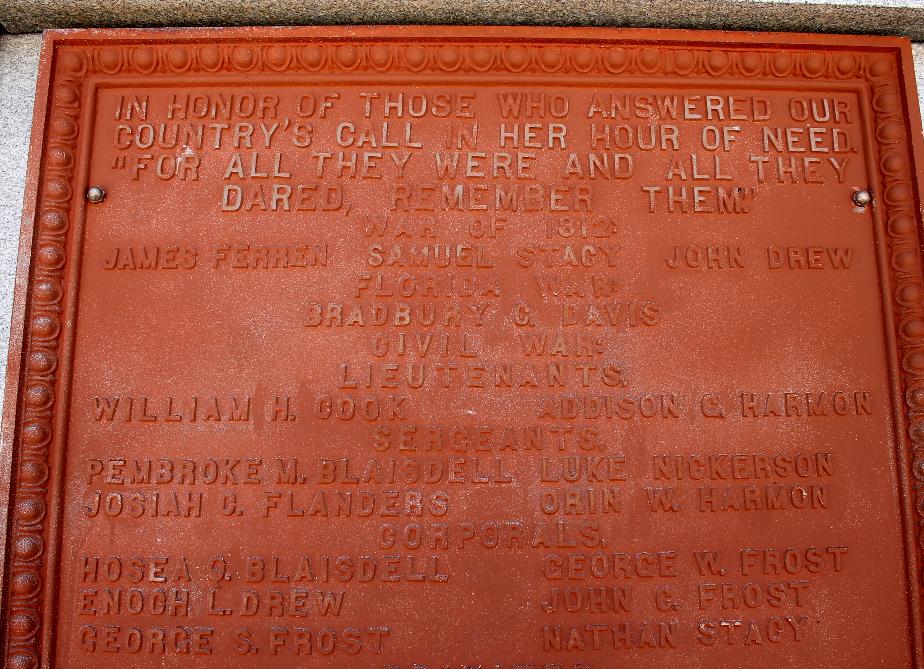 Madison New Hampshire Civil War Veterans Memorial
