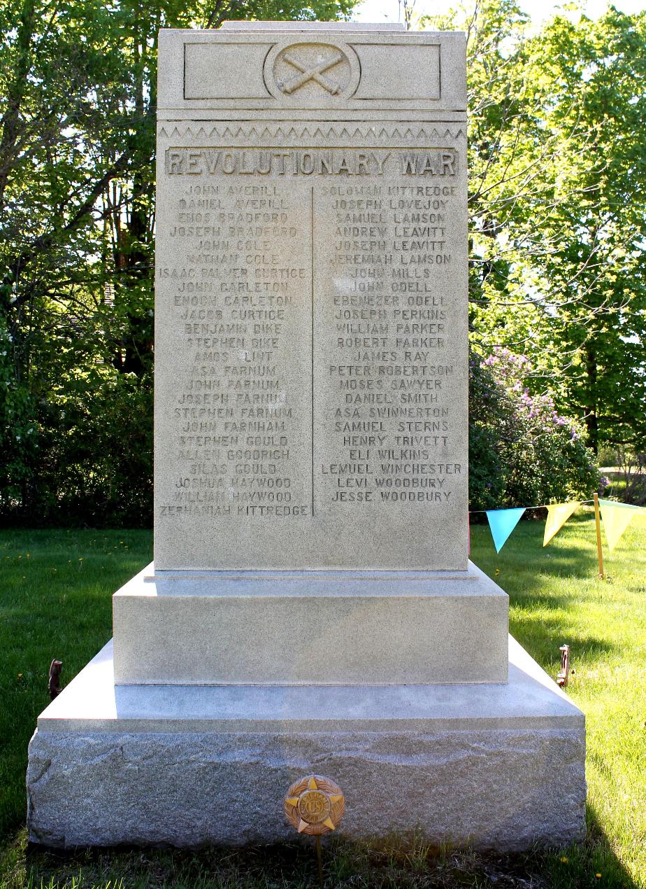 Mont Vernon NH Revolutionary War Honor Roll
