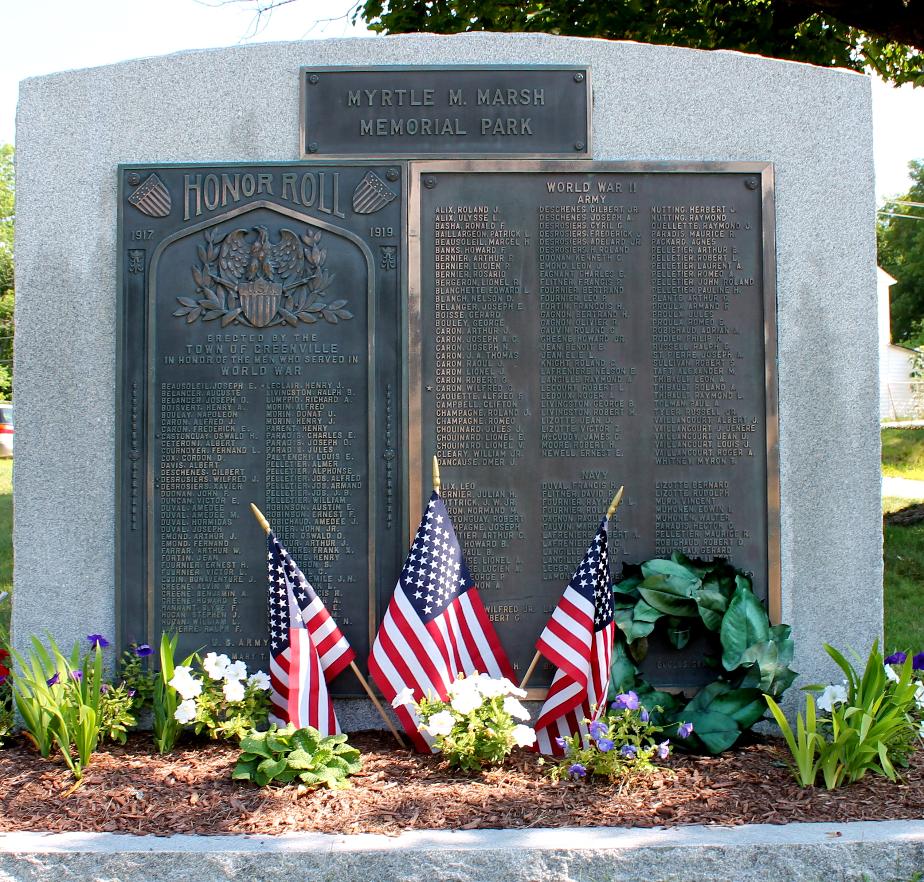 Myrtle Marsh Veterans Memorial Park WWI & WW2 Veterans