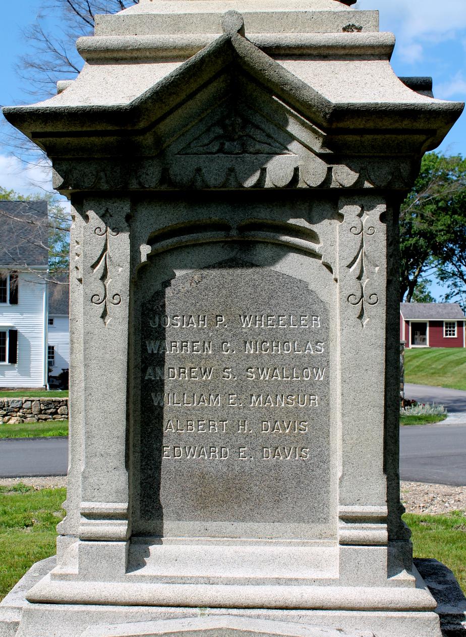 New Ipswich New Hampshire Civil War Veterans Memorial