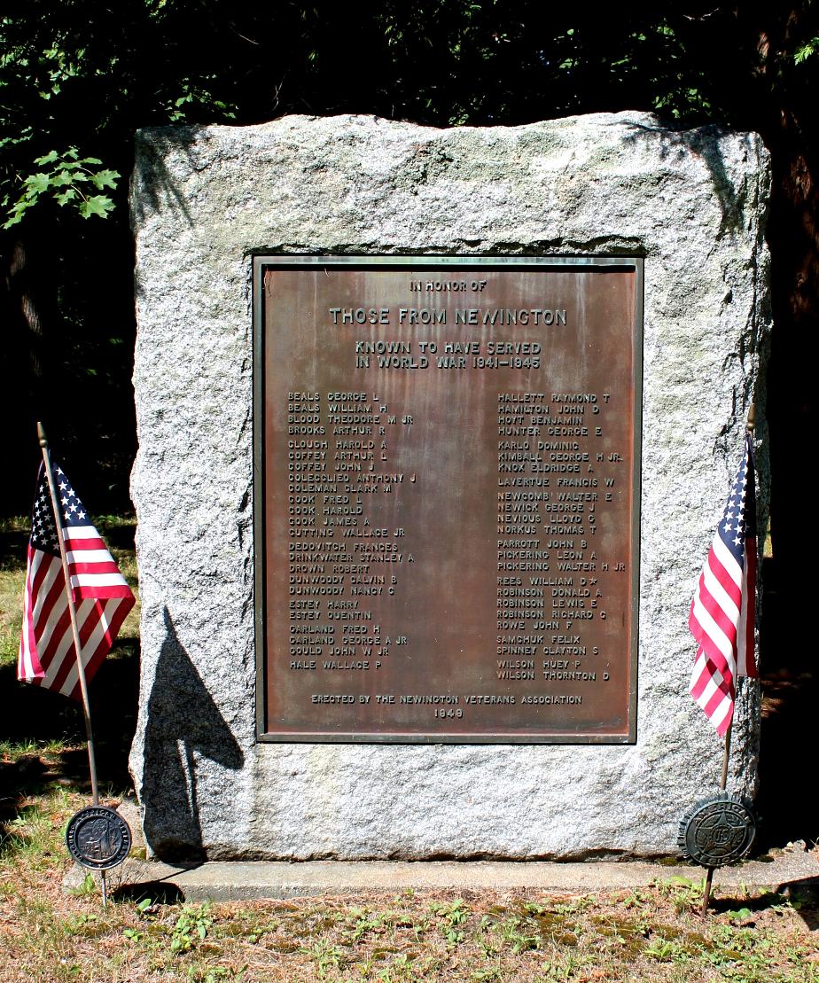 Newington NH World War II Veterans Memorial