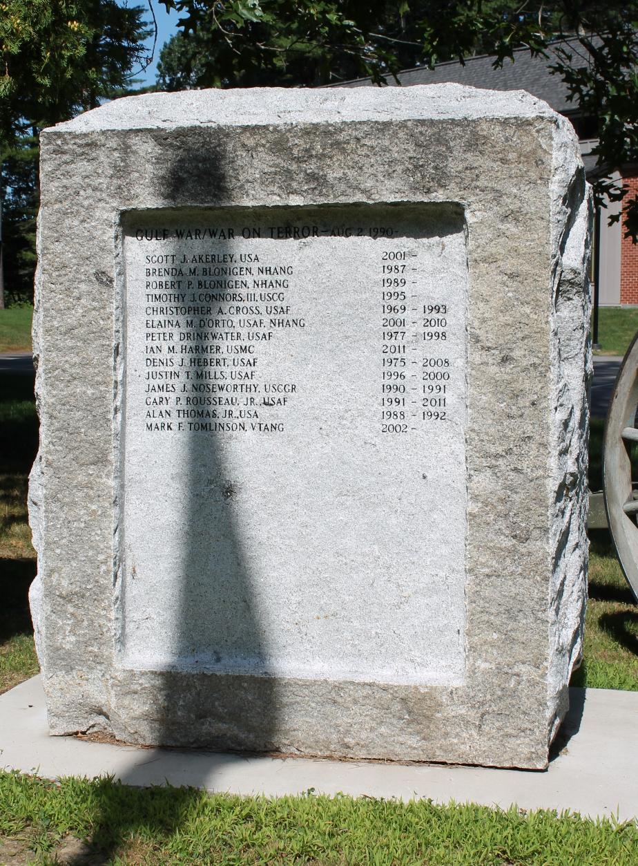 Newington Nh War on Terror Veterans Memorial